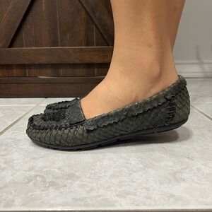 House Of Harlow 1000 Black Loafers